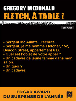 cover image of Fletch, à table !